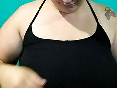 Big Breasts BBW Teen Shows Her Amazing Tits