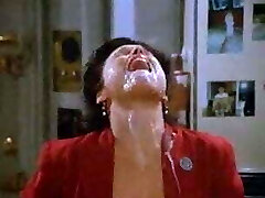 Promiscuous Whore Elaine Benes Mouth-Foaming With Dirty Jizz!