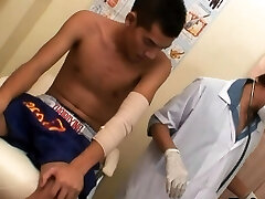 Asian medic bangs patient after check