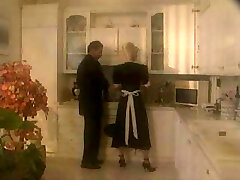 horny maid stunner fucking with her boss in Kitchen
