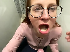Risky Public Testing Sex Fucktoy In The Store And Spunk In Mouth In Public Toilet