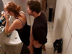 Sister-in-law Fucked In The Bathroom And Almost Got Caught By Step-mom