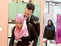 Arab step Daughter In Hijab Nails Ella Knox