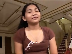 Sehr schüchterner Filipina aufgeschraubt webcam für das 1. mal