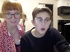 nerdy girl decides to call her new lesbian mate for epic sex