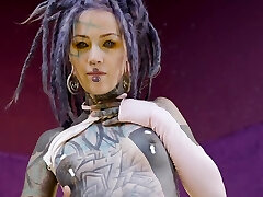 Tattooed beauty Anuskatzz has her donk gaped Tattooed beauty Anuskatzz has her donk gaped