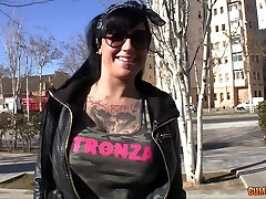 Great inked punk and her homie fuck in a group scene
