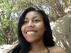 Naughty Teen Gets Horny Outdoors, Begs for Firm Cock and Gives Deep-throat Worship