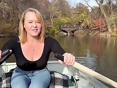 Rowing In My Observe-through Shirt In Public Then Masturbated Firm