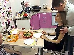 Cuckold, Sexy Cutie Wifey in threesome Sex With Paramour & Husband