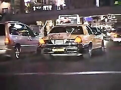 Couple having sex in a taxi