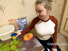 she deep-throated me right in the kitchen