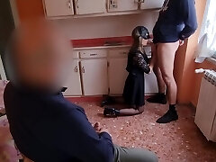 Man witnesses his young wife getting dicked by another man Man witnesses his young wife getting dicked by another man