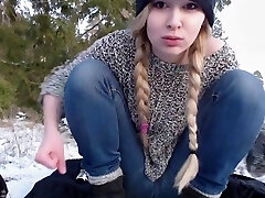 school girl Slut Playing Out In The Snow school girl Slut Playing Out In The Snow