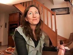 French Cougar Mathilde takes 2 cocks at home French Cougar Mathilde takes 2 cocks at home