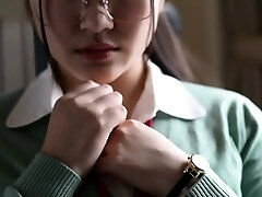 Real Chinese teen with big boobs is making