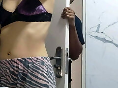 My stepfather enters the bathroom and plows me My stepfather enters the bathroom and plows me