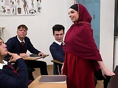 Hot college milf Kiki Daire gets romped by many Hot college milf Kiki Daire gets romped by many