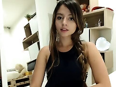 Brunette Teen Striptease In School Douche