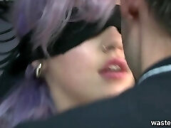 Bound and eyes covered sub girl is finger fucked by her tormentor Bound and eyes covered sub girl is finger fucked by her tormentor