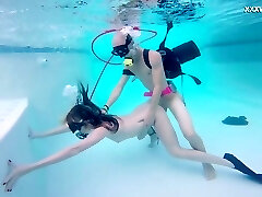 Kinky gal with oxygen tanks Monica fucks underwater uncontrollable