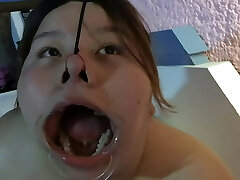 With the wood in the face and the jizz in the eyes