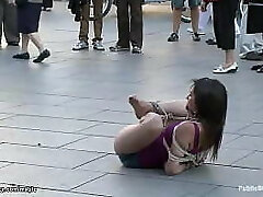 Spanish babe rough pounded in public Spanish babe rough pounded in public