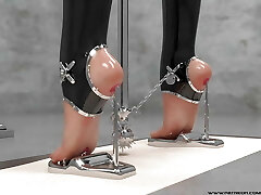 Hardcore Metal Bondage, Spandex BDSM Compilation 3D