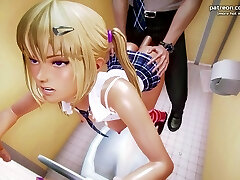 Waifu Academy - Little 18yo Teen School Lady Was Very Super-naughty So She Gets Punished With Some Good Anal Fucking - #4