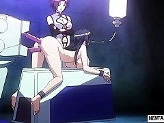 Fastened up hentai babe acquires pussy and ass toyed rough