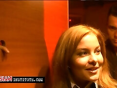 Valentina Blue discovers the delectations of the glory hole Valentina Blue discovers the delectations of the glory hole