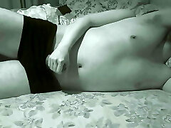 My wife masturbates me with enjoy while I rest after work, handjob+Big titts