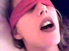 Roped Up Blindfolded Babe Fucked and Whipped in Kinky Homemade Vid