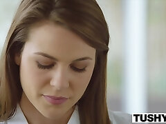 TUSHY Hot assistant punished and ass romped by boss