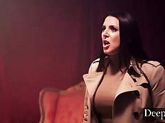 Deeper. Angela White Leads Reverse Gang-fuck in a Warehouse