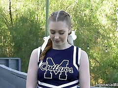 Ardent and ultra-cute sporty cheerleader Arietta Adams in kinky interview xxx vid