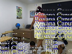 Threesome college with Miss Roxana