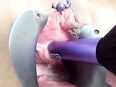 Extreme Female Peehole Humping with Dildo