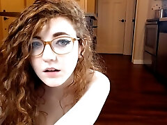 Four spotted slut with curly hair is a passionate masturbator with a sexy rump