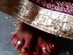 Indian mistress has her soles worshipped by slave Indian mistress has her soles worshipped by slave