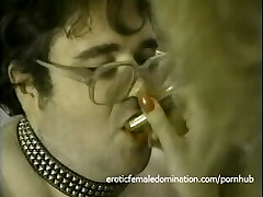 Fat dude sucks on a hookup toy and has his asshole hammered