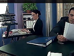 Jaw-dropping secretary punished in the office. She loves her boss supremacy, and has squirting orgasms.