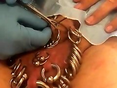 Pierced slavedick new Five frenulum piercings 