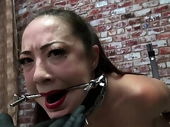 Brown-haired girl hardcore with cumshot