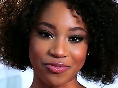 Nice kinky interview with ultra-cute looking ebony porn actress Lala Ivey