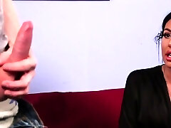 CFNM Brit voyeur domina teases wanker