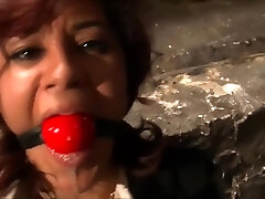 Sahrye Salivates From Ballgag As Shes Spanked