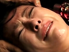 Slutty Asian babe loves to get trussed so she can sploog