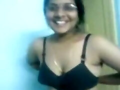 Perverted Indian chubby brunette housewife showcases her saggy boobies