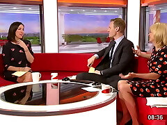 Sally Nugent in a Very Short Dress